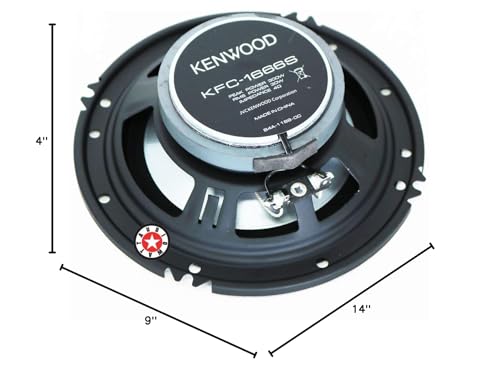 2 Pairs of Kenwood KFC-1666S 600W Max (60W RMS) 6.5 2 Pairs of Kenwood KFC-1666S 600W Max (60W RMS) 6.5